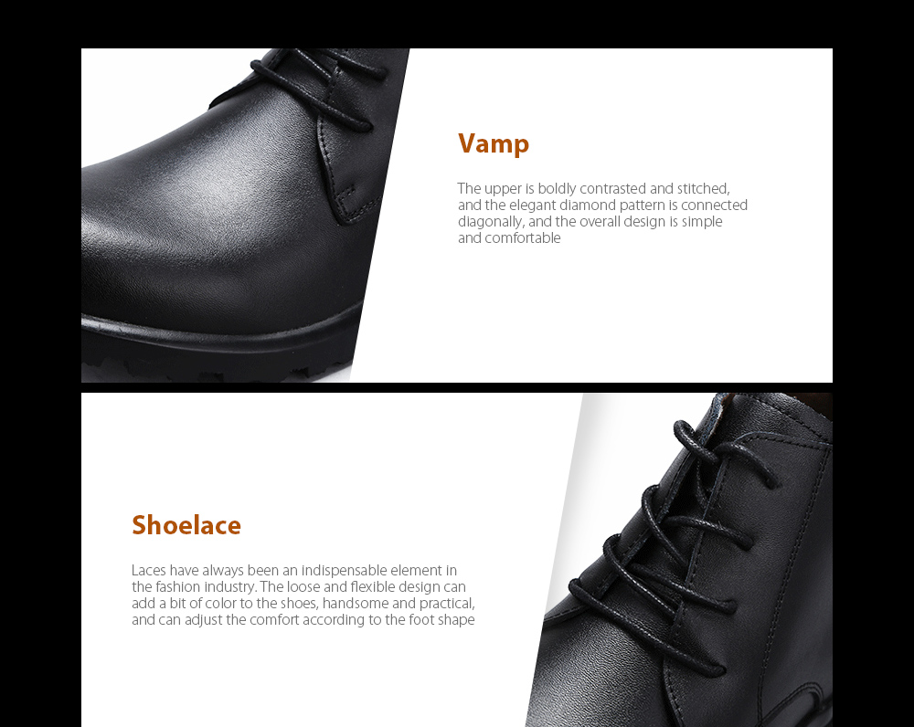 Large Size Autumn And Winter Leather Boots details